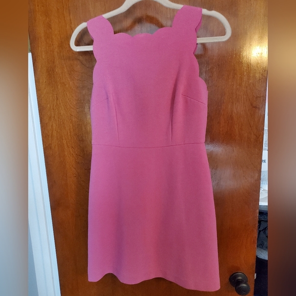 LOFT Dresses & Skirts - EC Loft Pink Scalloped Dress 2P